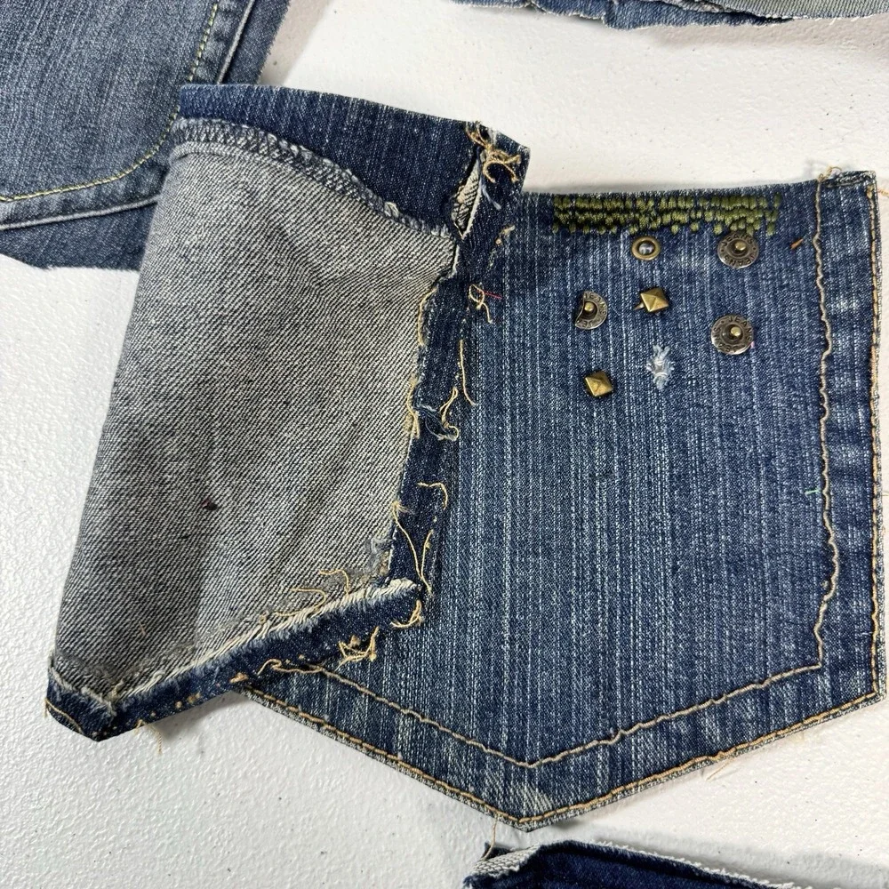 52 Denim Jean Back Pockets 26 Matching Pairs Sewing Quilting Crafts Upcycle